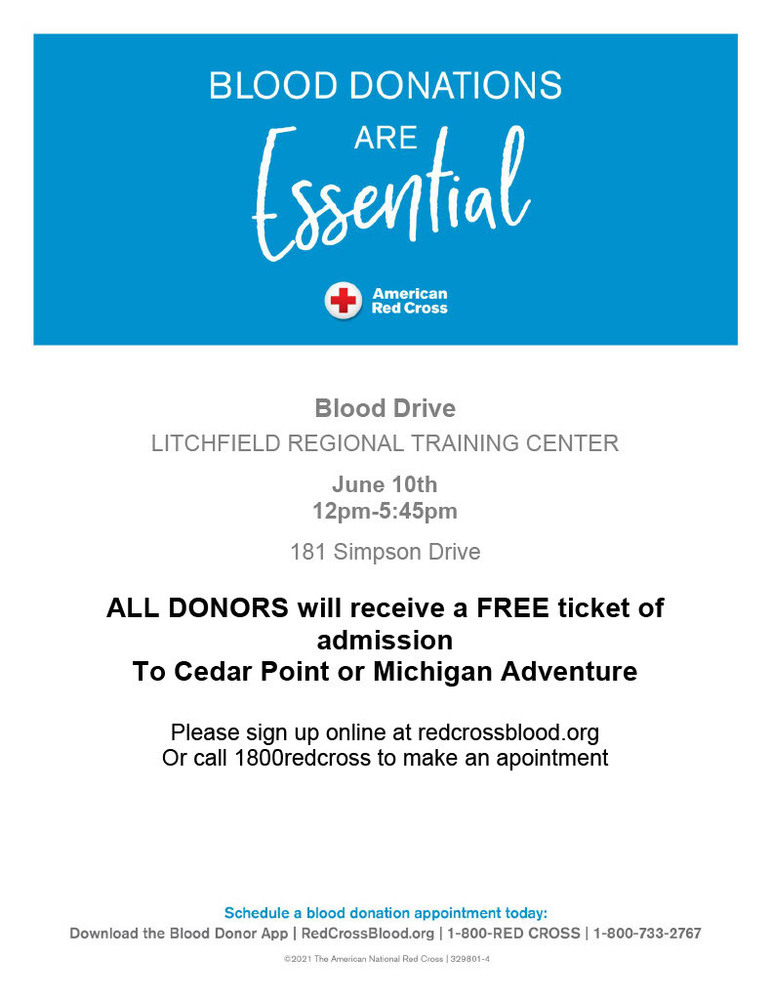 Red Cross Blood Drive | Jonesville Athletics